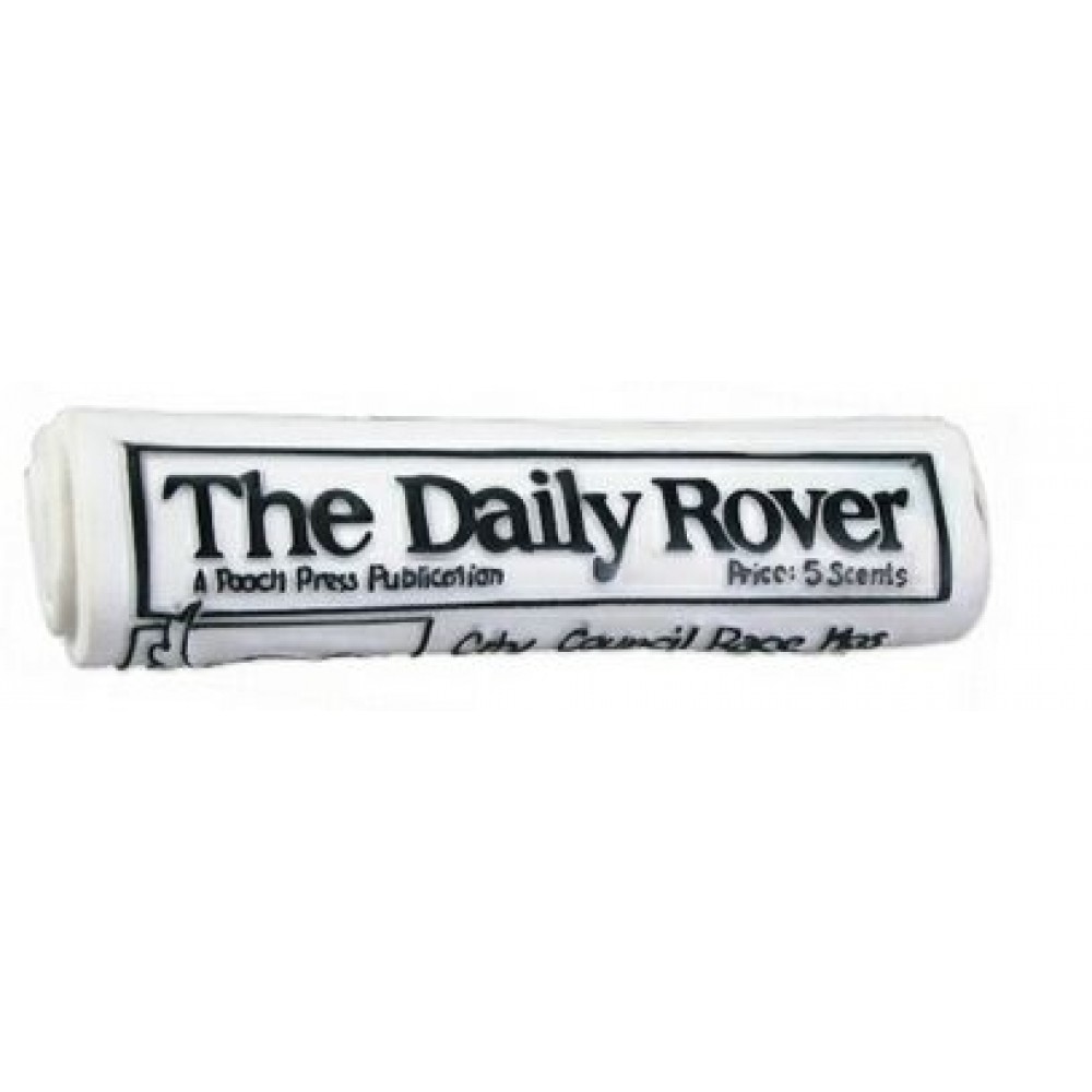 Personalized Rubber Rolled Newspaper Dog Toy
