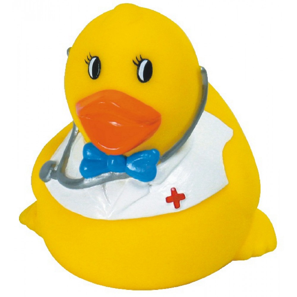 Rubber Smart Doctor Duck© Toy with Logo Rubber Smart Doctor Duck© Toy with Logo