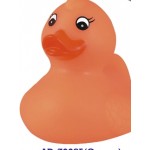 Personalized Rubber Spring Time Orange DuckÂ© Toy