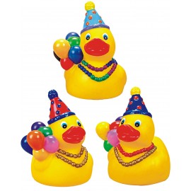 Custom Rubber Here For The Party DuckÂ© Toy