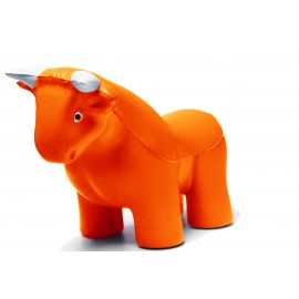 Orange Bull Stress Reliever with Logo