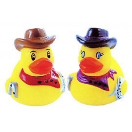 Rubber Mini Rodeo Duck© Toy with Logo  Rubber Mini Rodeo Duck© Toy with Logo