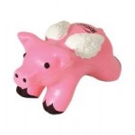 Logo Branded Pig w/Wings Stress Reliever