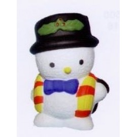 Personality Series Standing Snowman Stress Reliever with Logo  Personality Series Standing Snowman Stress Reliever with Logo