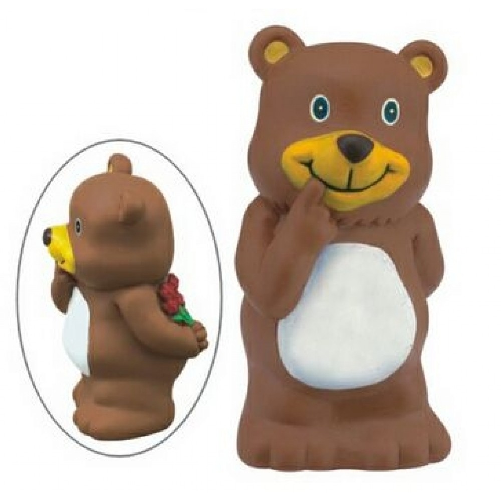 Rubber "Cutie" Bear with Logo