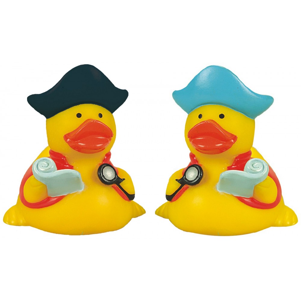 Rubber Pirate Navigator DuckÂ© Toy with Logo