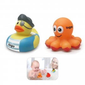 Pirate Rubber Duck and Octopus with Logo