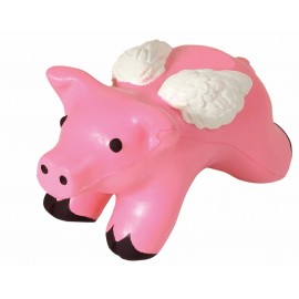 Pig w/Wings Squeezies Stress Reliever with Logo