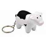 Custom Milk Cow Key Chain Stress Reliever Squeeze Toy