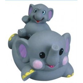 Logo Branded Rubber Elephant Family (Small Size)©  Logo Branded Rubber Elephant Family (Small Size)©