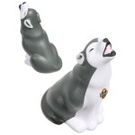 Logo Branded Gray Wolf Stress Reliever