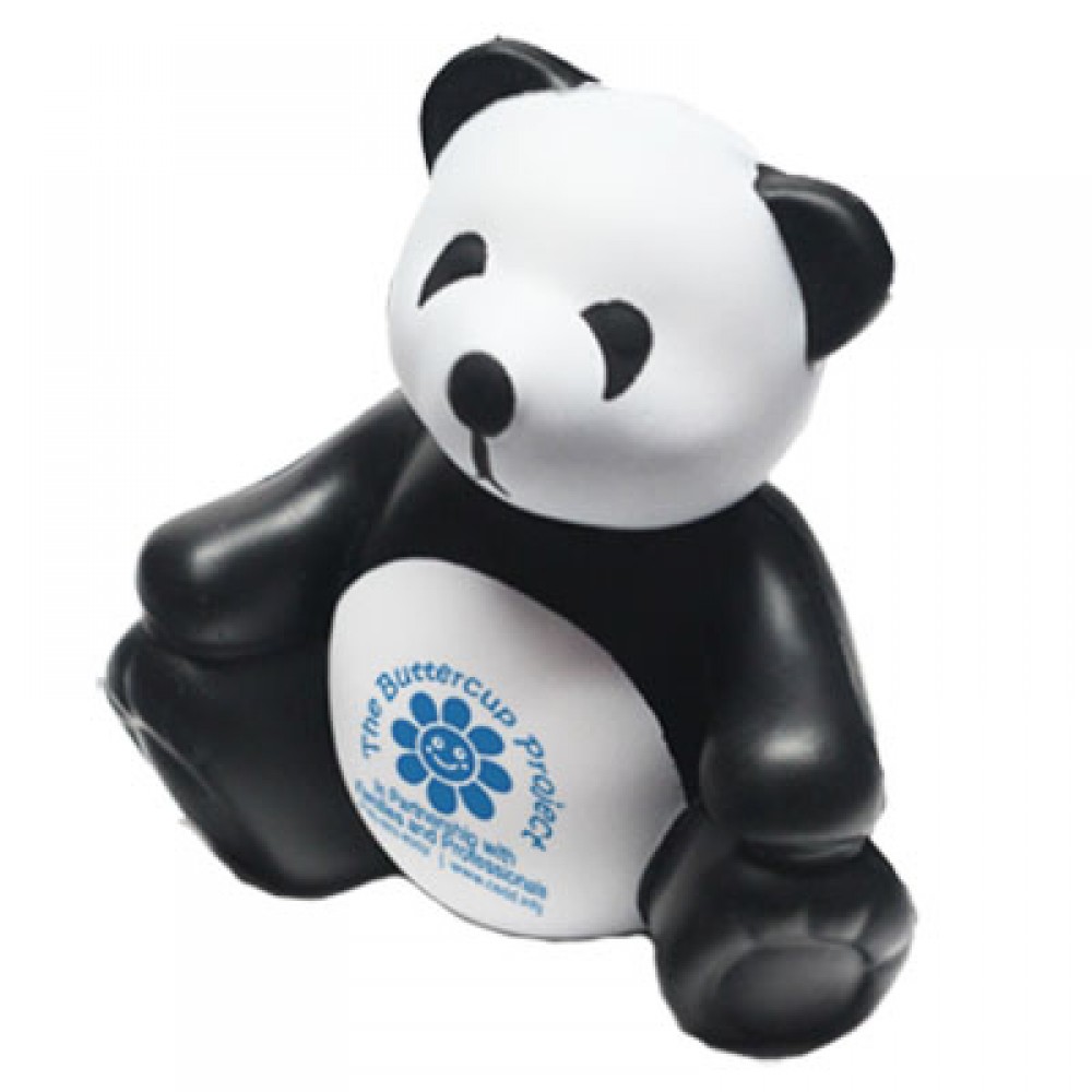 Customized Black & White Panda Stress Reliever