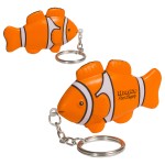Custom Clown Fish Stress Reliever Key Chain