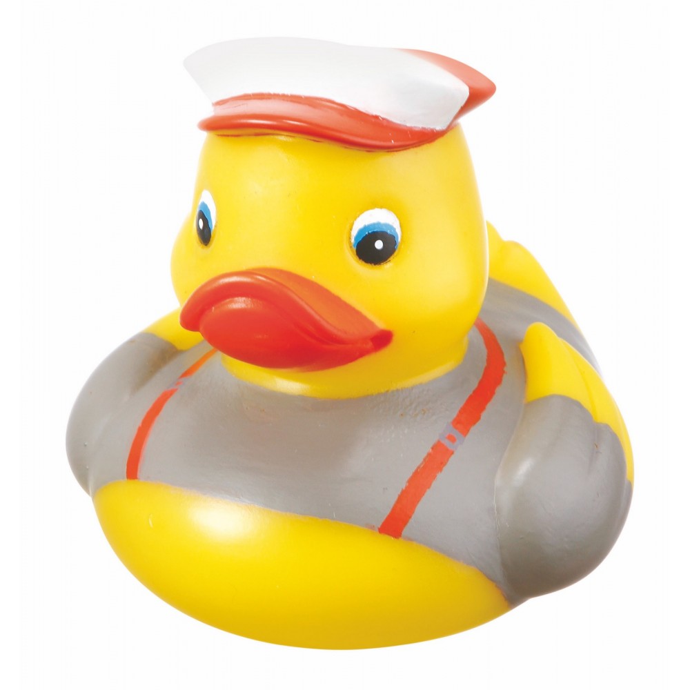 Rubber Trucker DuckÂ© Toy with Logo