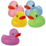 Logo Branded Transparent Color Rubber Duck Toy