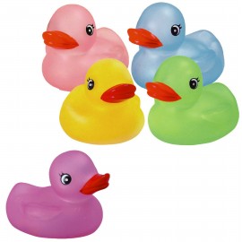 Logo Branded Transparent Color Rubber Duck Toy