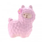 Slow Rising Scented Pink Alpaca Squishy with Logo