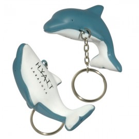 Dolphin Stress Reliever Key Chain with Logo