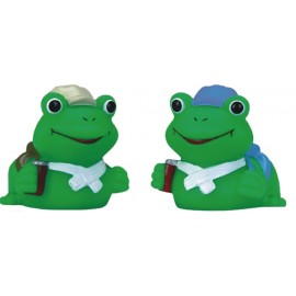 Mini Rubber Hiker Frog Toy with Logo