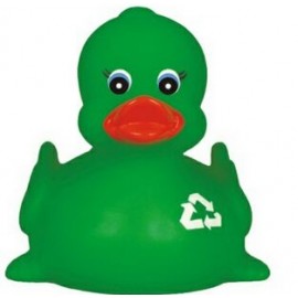 Rubber Go Green DuckÂ© with Logo