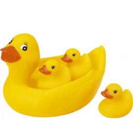 Logo Branded Rubber 4 Pieces Big Family Duck Toy