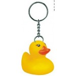 Rubber Dinky Duck Key Chain Custom Imprinted