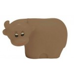 Light Brown Rubber Cow with Logo
