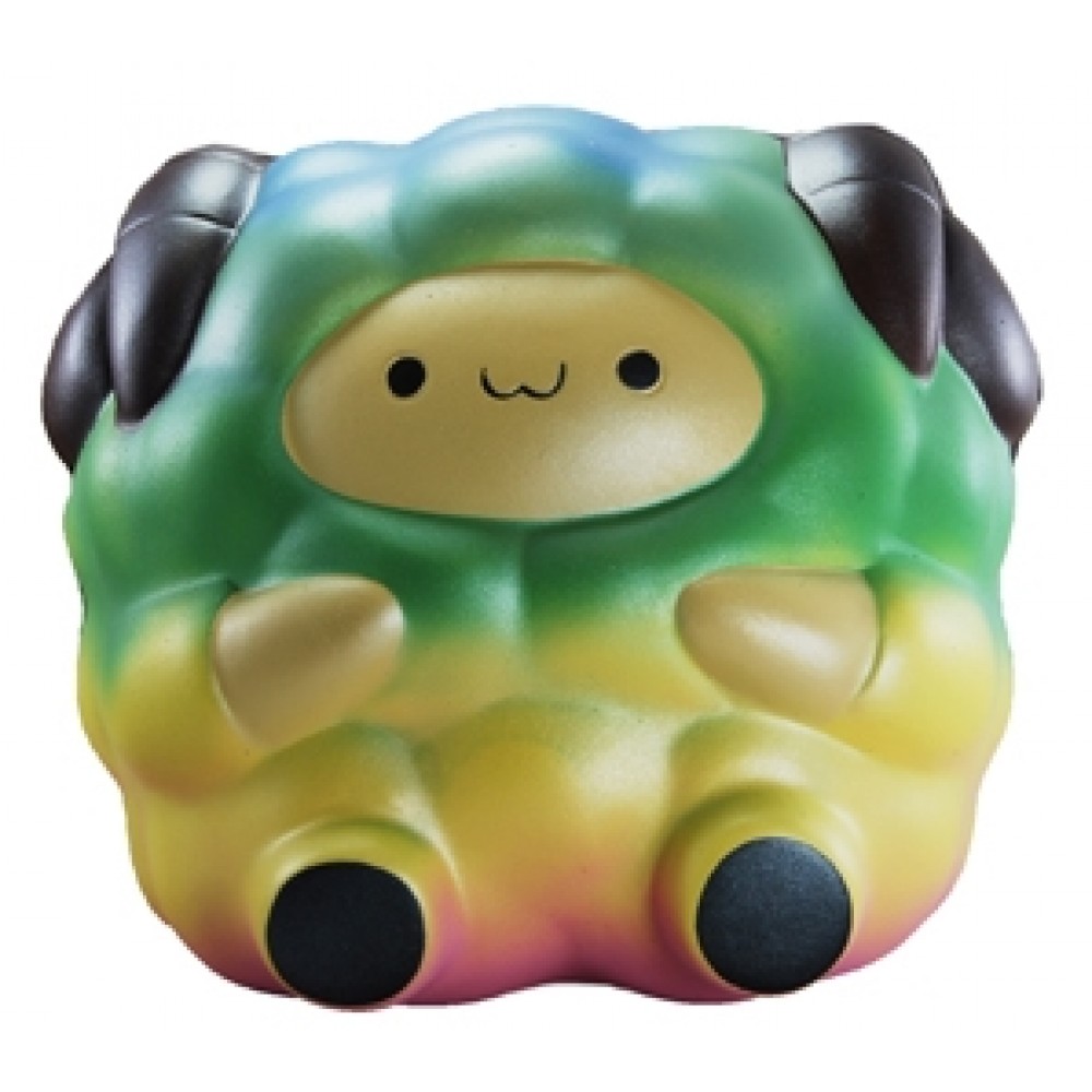 Slow Rising Scented Ram-Rainbow Squishy with Logo