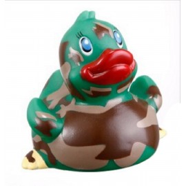 Rubber Camo Classic Duck© Toy with Logo  Rubber Camo Classic Duck© Toy with Logo
