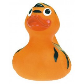 Rubber Safari Tiger DuckÂ© Toy with Logo