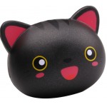 Slow Rising Scented Jumbo Black Cat Head Face Squishy with Logo