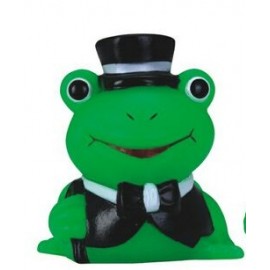 Mini Rubber High Society Frog Toy with Logo