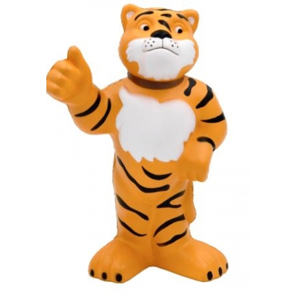 Thumbs Up Tiger Stress Reliever Toy with Logo