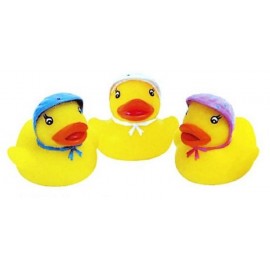 Rubber Teeny Weeny Baby Bonnet Duck Toy with Logo