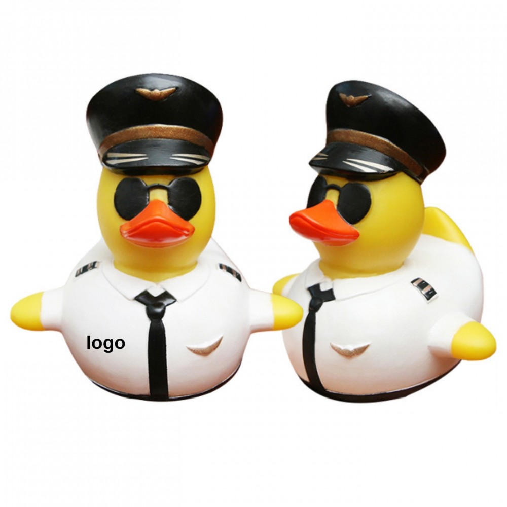 Pilot Rubber Duck with Logo