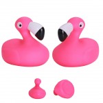 Rubber Flamingo Toy with Logo