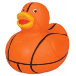 Logo Branded Basketball Duck Stress Reliever