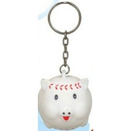 Promotional Rubber Baseball Pig Key Chain  Promotional Rubber Baseball Pig Key Chain
