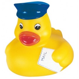 Rubber Mailman DuckÂ© with Logo