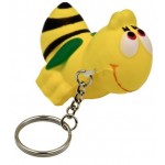 Custom Bumble Bee Key Chain Stress Reliever Squeeze Toy