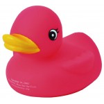 Custom Rubber Pink Duck Toy