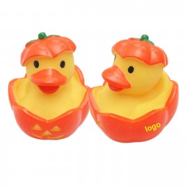 Halloween Pumpkin Rubber Duck with Logo  Halloween Pumpkin Rubber Duck with Logo