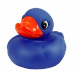 Rubber Blue Duck Toy with Logo
