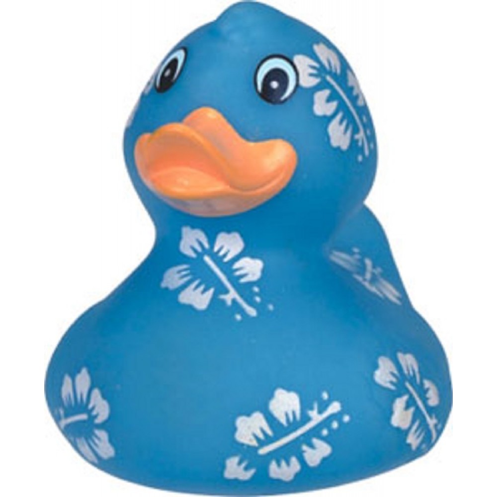 Promotional Rubber Pretty in Blue Duck Toy