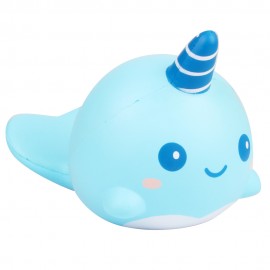 Custom Slow Rising Scented Squishy Mini Narwhal-Rainbow