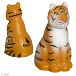 Sitting Tiger Stress Reliever with Logo