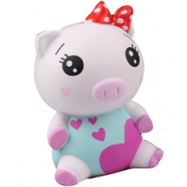 Slow Rising Scented Red Baby Girl Pig Squishy with Logo