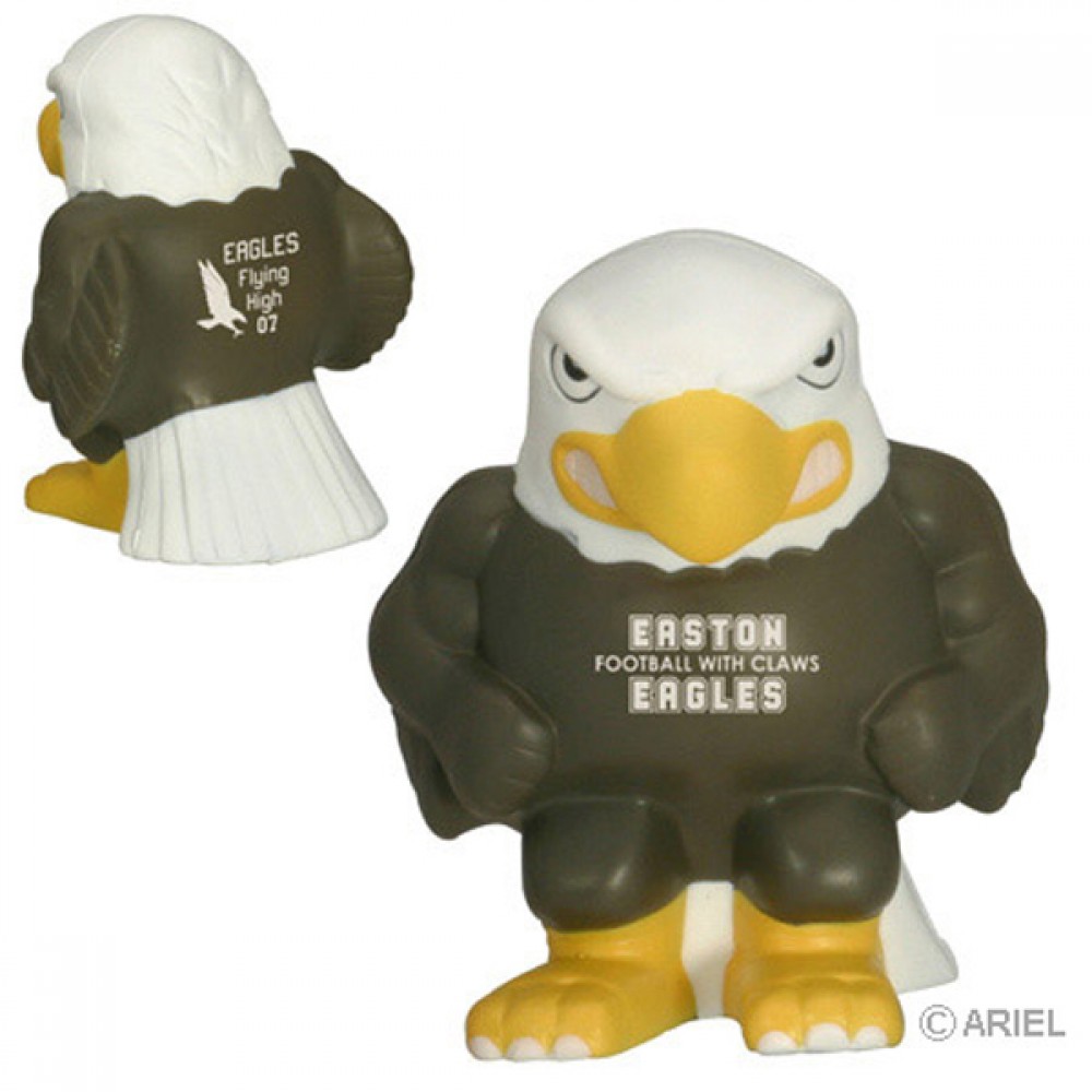 Logo Branded Eagle Mascot Stress Reliever