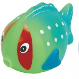 Rubber Colorful Green Fish with Logo