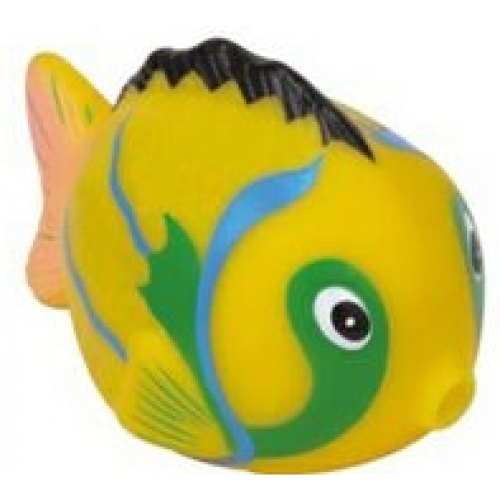 Rubber Colorful Yellow Fish with Logo